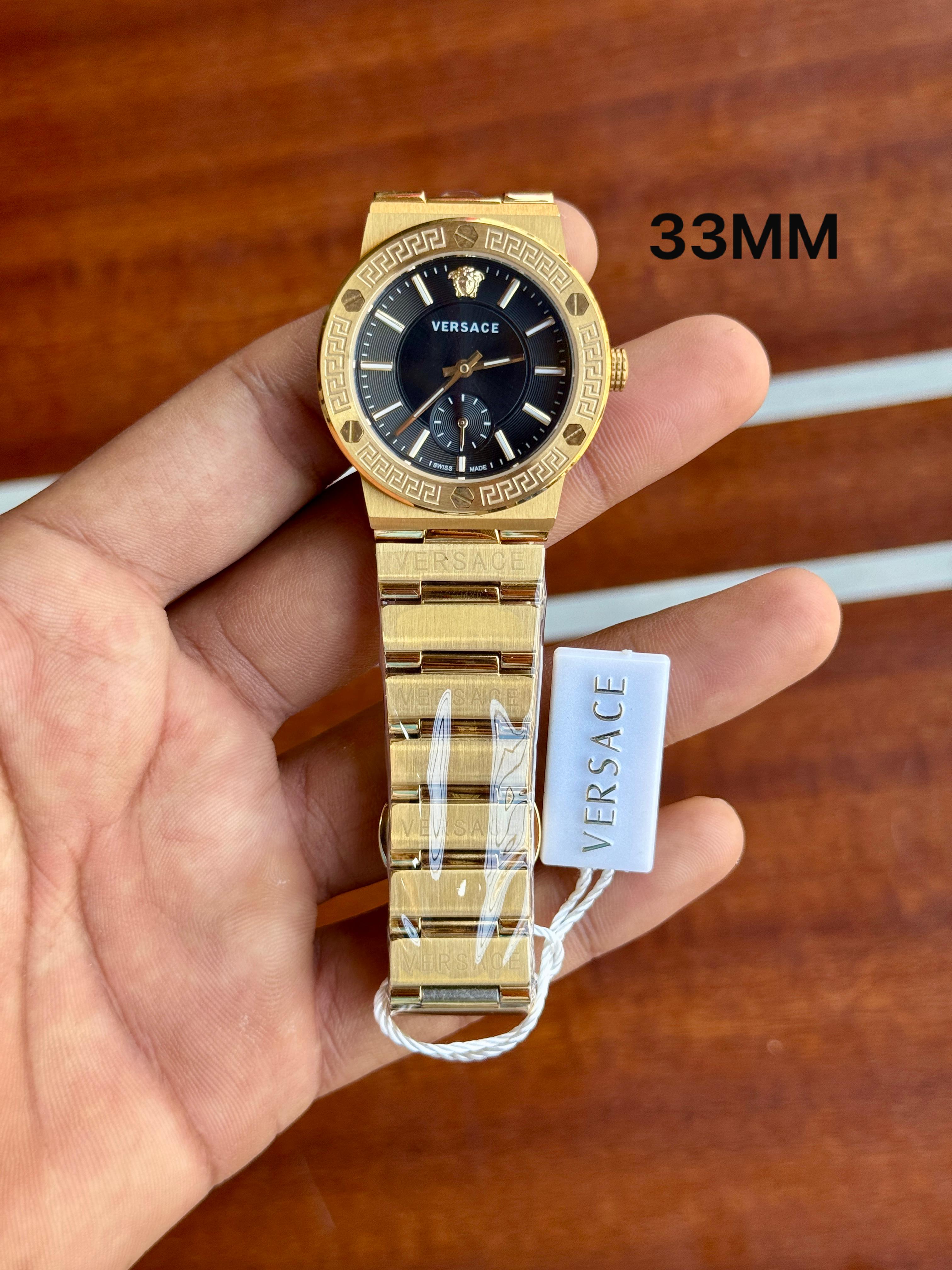 Versace Greca Logo women's First Copy watch in gold Edition