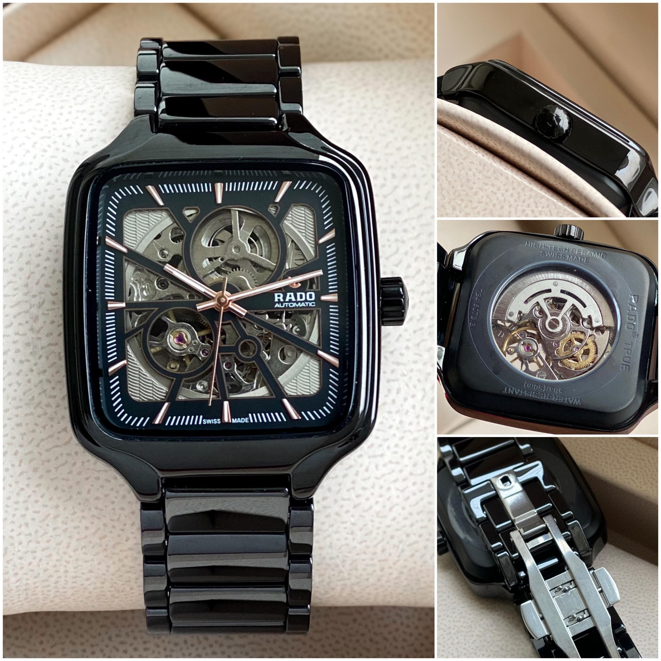 Rado Black Unisex R27073012 First Copy Watch | Premium Replica