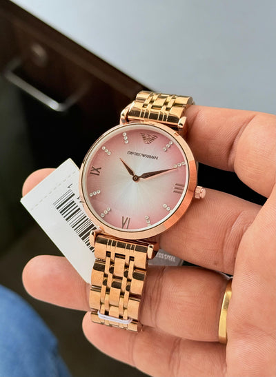 Armani sleek Analog watch with explode Gianni T-Bar dial First Copy Watches