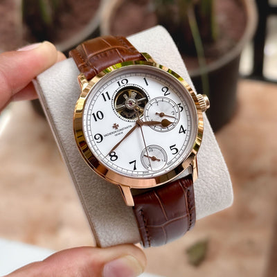 Vacheron Constantin Traditionnelle Tourbillon Chronograph First Copy Watches