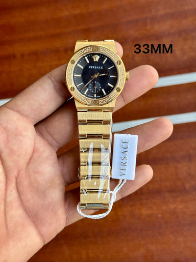 Versace Greca Logo women's First Copy watch in gold Edition