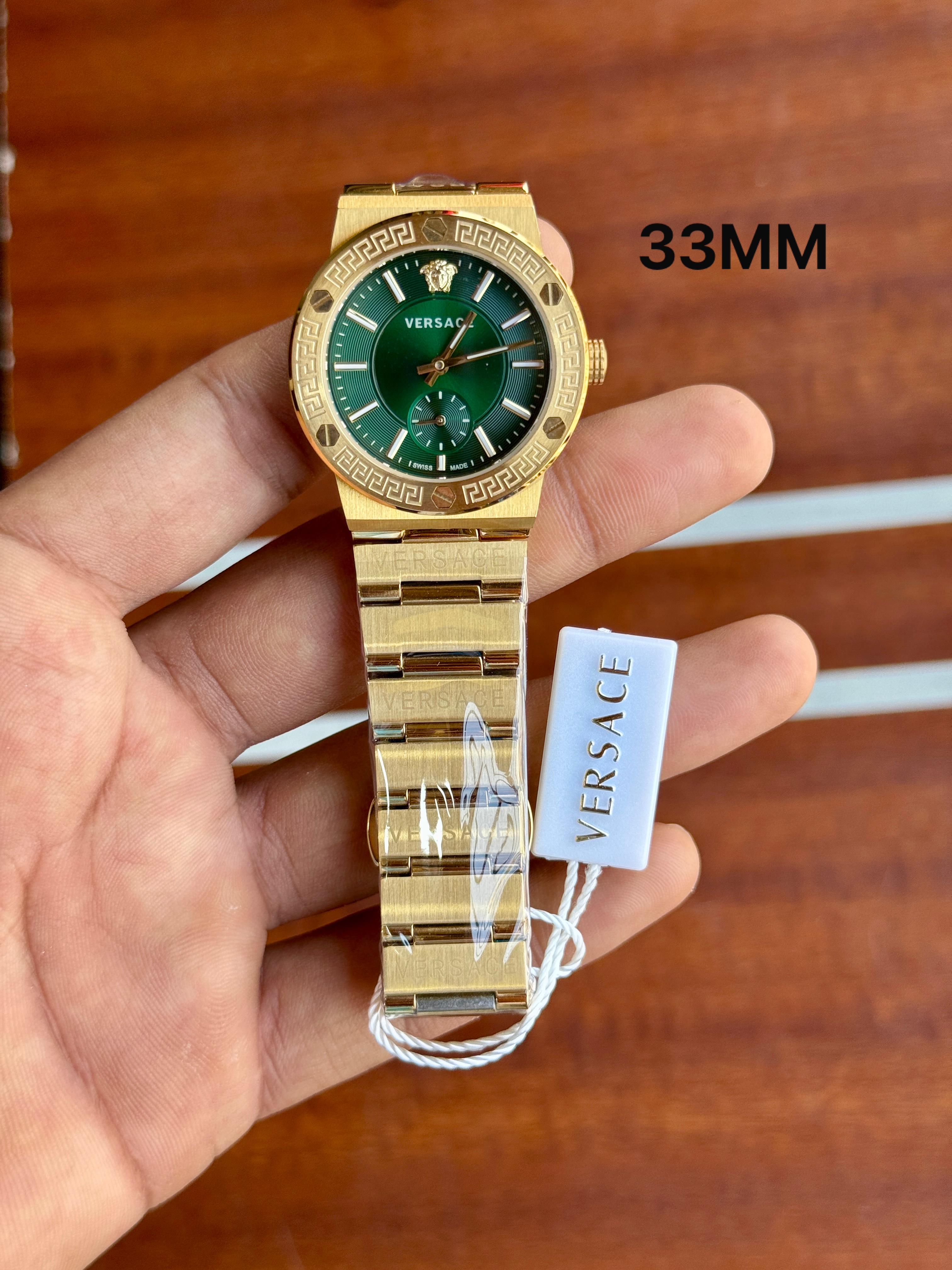 Versace Greca Logo women's First Copy watch in gold Edition