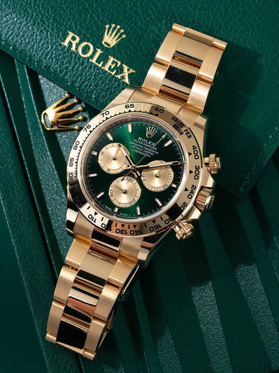 Rolex Cosmogrpahs Daytona John Mayer Gold Green First Copy Watch