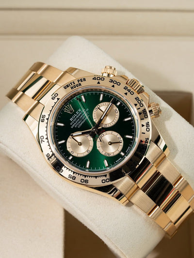 Rolex Cosmogrpahs Daytona John Mayer Gold Green First Copy Watch