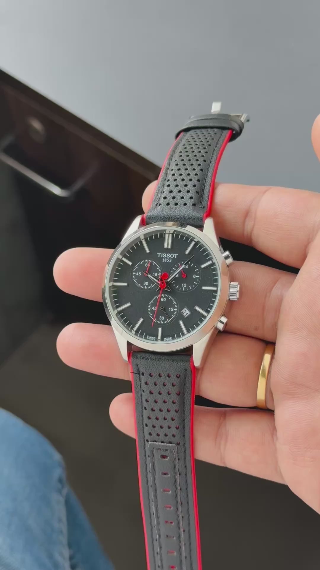 Load video: Tissot PR100 Vuelta Chronograph First Copy watch